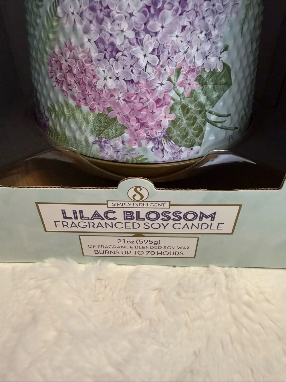 Lilac Blossom Fragranced Soy Candle - Floral Jar